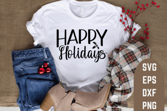 Download Happy Holidays SVG Design - Premium Resources