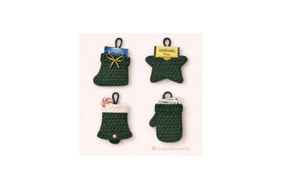 Download Crochet Gift Card Holder Pattern Set 4 - Gift card holder Collection