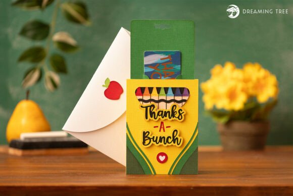 Download Crayons &amp; Kudos Gift Card Holder SVG - Gift card holder Collection
