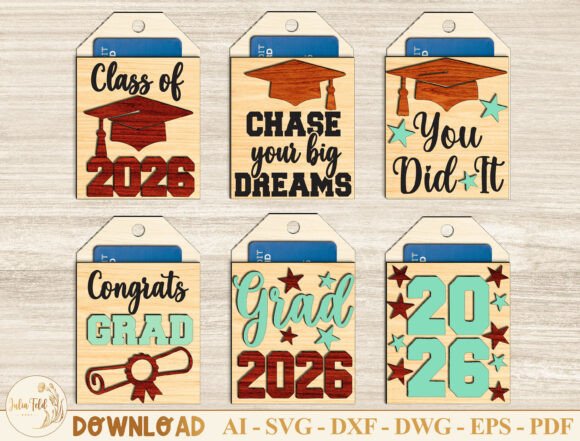 Download Graduation Gift Card Holder SVG Bundle - Gift card holder Collection